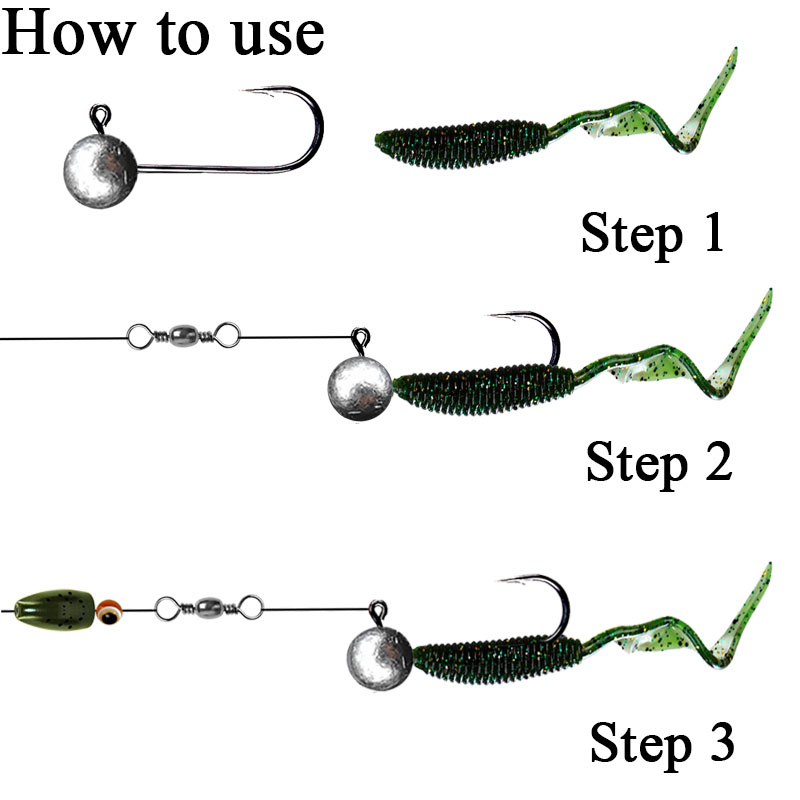 10pcs/lot Jig Head Fishing Hoo - Fishing Hook Offset 评论和价格