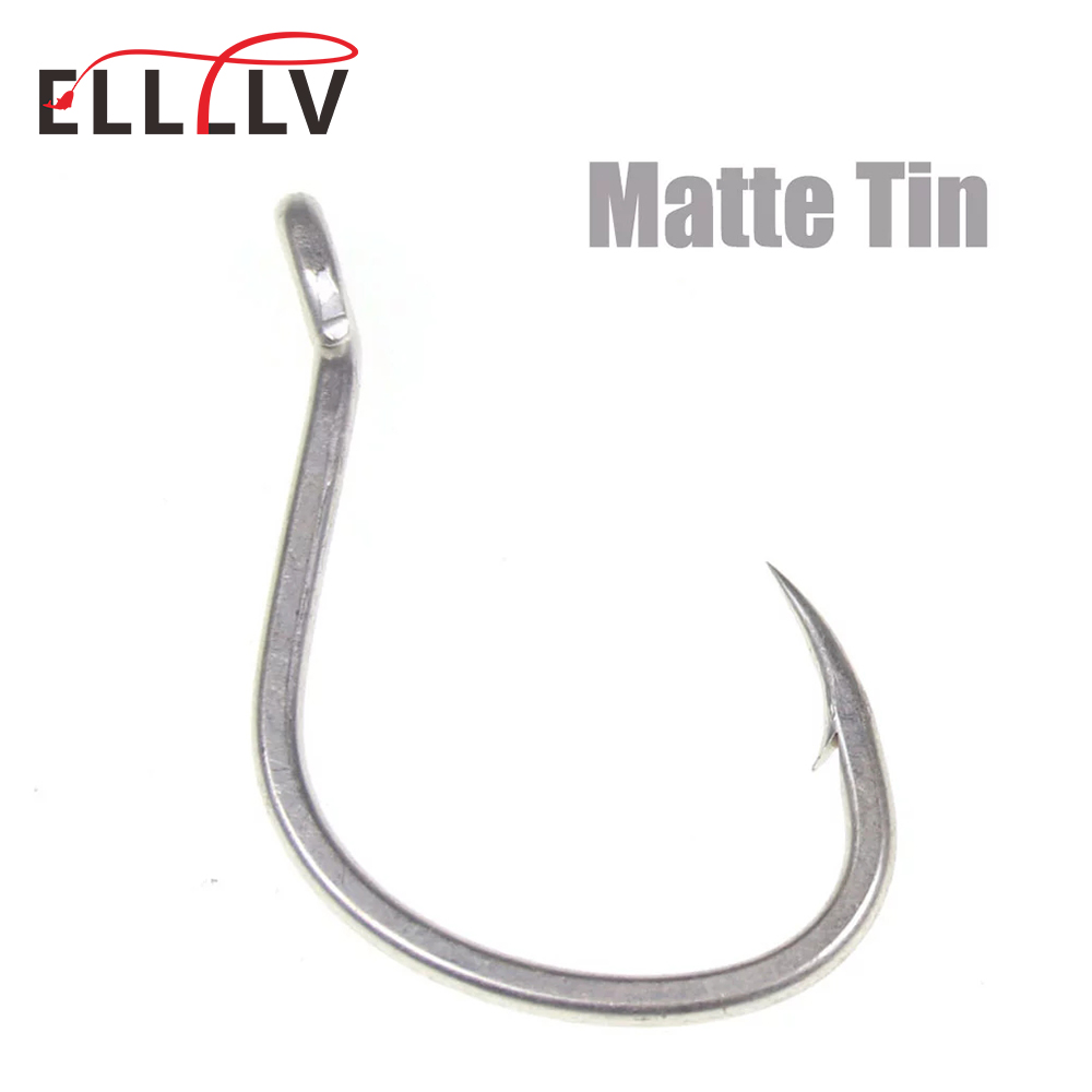 10pcs Matte Tin Anti-rust Salt - Fishing Hook Barbless 评论和价格