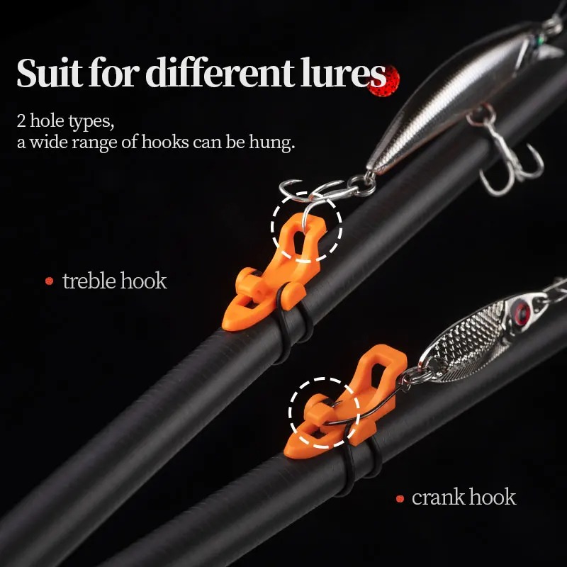1-10pcs Fishing Rod Pole Hook  - Fishing Hook Box 评论和价格