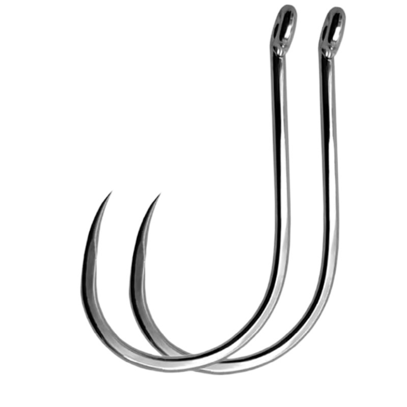 100 Pcs #1-#10 Freshwater Fish - Fishing Hook Barbless 评论和价格
