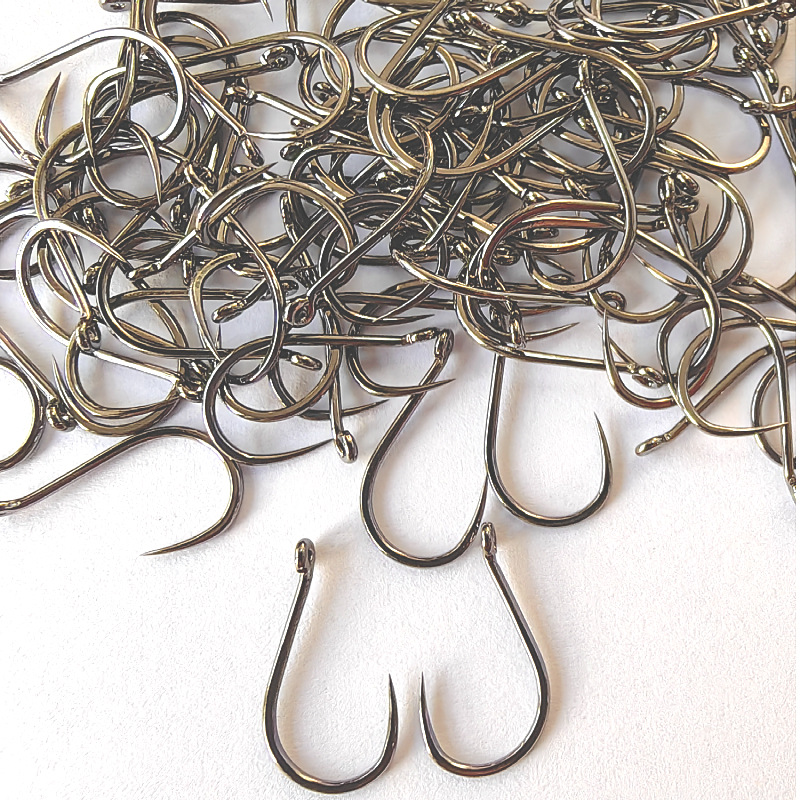 100 Pcs #1-#10 Freshwater Fish - Fishing Hook Barbless 评论和价格