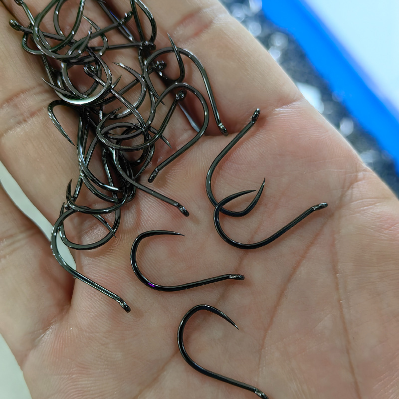 100 Pcs #1-#10 Freshwater Fish - Fishing Hook Barbless 评论和价格