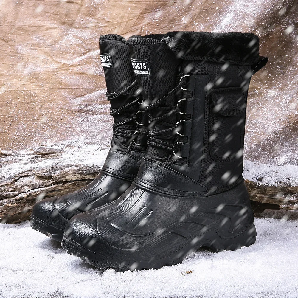 Men Winter Snow Boots Outdoor  - Fishing Hook 评论和价格