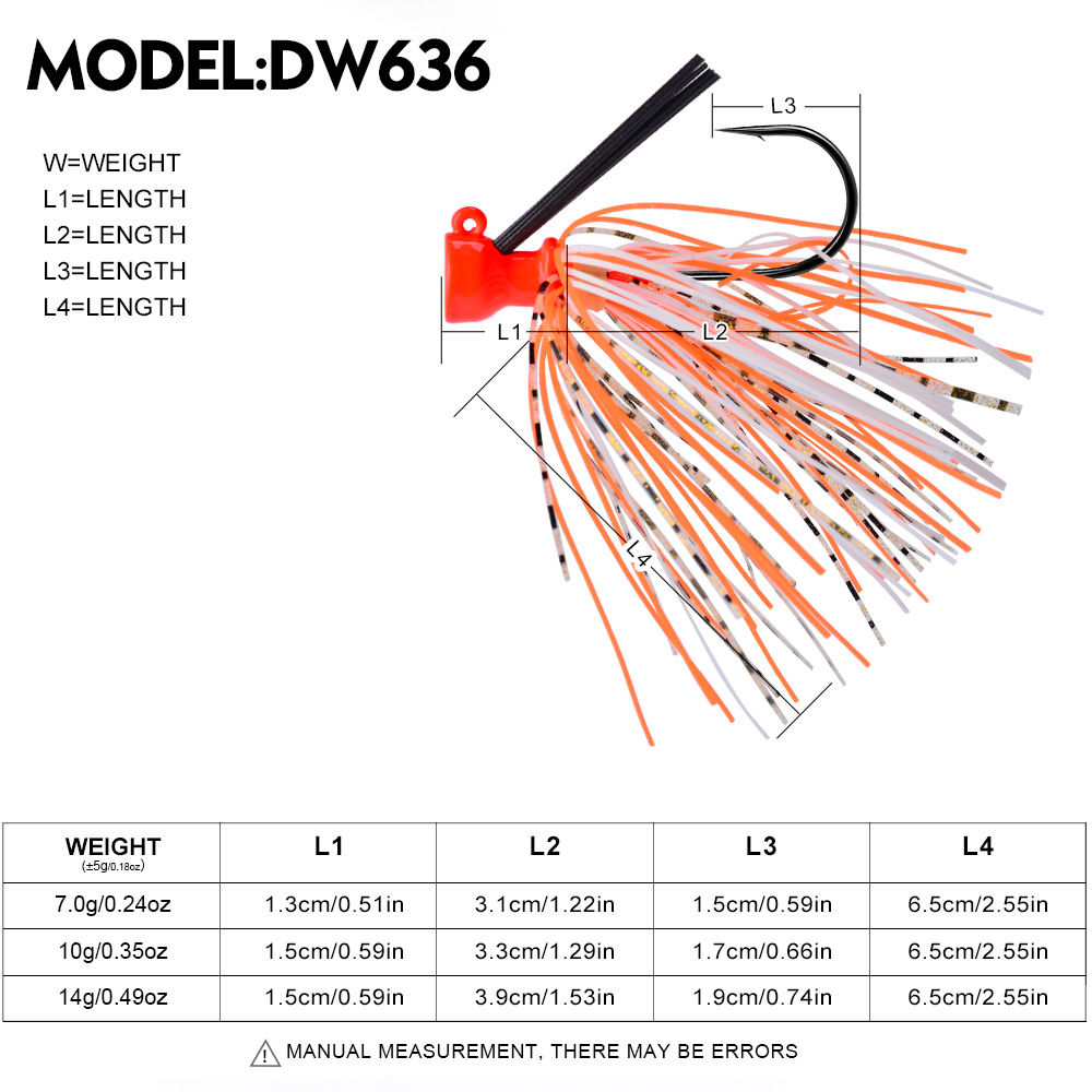 7G 10G 14G Jig Hook Fishing Lu - Fishing Hook Weedless 评论和价格